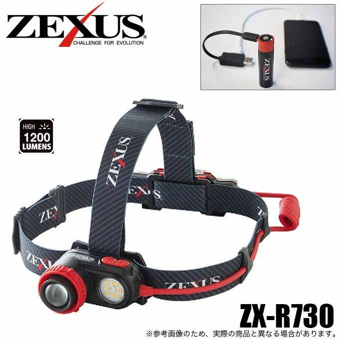 ZEXUS ZX-R730 - 1200LUMIN RECHARGEABLE HEADLAMP 