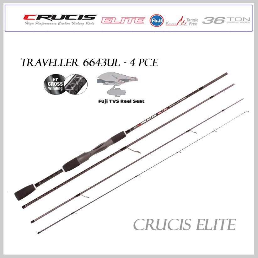 Crucis Elite Travel 6643 6'6 4 Piece 1-3kg Spin