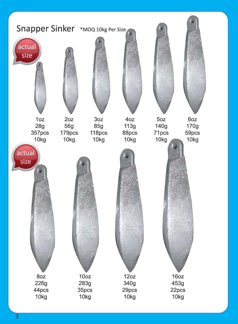 Snapper Sinkers For Sale